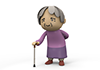 Grandmother / Smile / Wand --Free Illustration Material --Medical Care | Nursing Care | Hospital | People