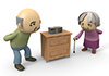 Elderly people ｜ Assets ｜ Money ――Free illustration material ―― Medical care ｜ Nursing care ｜ Hospital ｜ People