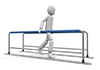 Walking practice / Parallel bars / Indoors --Free illustration material --Medical care | Nursing care | Hospital | People