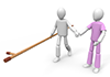 Caregiver | Assistance | Rehabilitation --Free Illustration Material --Medical Care | Nursing Care | Hospital | Person