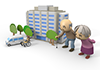 Nursing taxi ｜ Special nursing home for the elderly ｜ Grandpa ――Free illustration material ――Medical ｜ Nursing ｜ Hospital ｜ Person