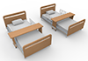 Facilities ｜ Bed ｜ Nursing care ――Free illustration material ―― Medical care ｜ Nursing care ｜ Hospital ｜ People