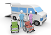 Nursing staff ｜ Welcome ｜ Taxi ――Free illustration material ―― Medical ｜ Nursing ｜ Hospital ｜ People