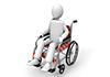 Car Chair ｜ Physically Handicapped ｜ Assistance ――Free Illustration Material ――Medical Care ｜ Nursing Care ｜ Hospital ｜ People