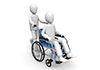 Mobility Assistance ｜ Wheelchair ｜ Walk ――Free Illustration Material ――Medical Care ｜ Nursing Care ｜ Hospital ｜ People