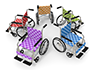 Welfare ｜ Movement ｜ Wheelchair ――Free illustration material ――Medical ｜ Nursing ｜ Hospital ｜ Person