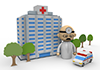 Ambulance ｜ Medical facility ｜ Doctor ｜ Appetite / Sleep / Medicine ｜ Brain / Brain ――Free illustration material ――Medical ｜ Nursing ｜ Hospital ｜ Person