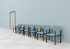 Corridor / Waiting room / Chair / Floor ｜ Outpatient / Elderly / Nurse / Medical site ｜ Examination room ――Free illustration material ――Medical ｜ Nursing ｜ Hospital ｜ Person