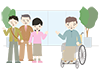 Going to see my grandmother ｜ Elderly Housing with Care ｜ Facilities-Medical care ｜ Nursing care / welfare ｜ Free illustrations