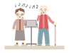 Karaoke Duet / Welfare Facility ｜ Fun-Medical Care ｜ Nursing Care / Welfare ｜ Free Illustration