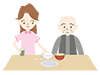 Rice Time / Elderly / Nursing Staff --Medical Care ｜ Nursing Care / Welfare ｜ Free Illustrations