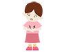 Stomach hurts | Girl | Stomach-Medical | Nursing / Welfare | Free Illustration