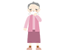 Coughing | Mask | Grandmother | I'm sick-Medical | Nursing / Welfare | Free Illustrations