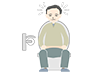 Constipation | Toilet | Men-Medical | Nursing / Welfare | Free Illustrations