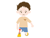 Injured knee | Boy | Bloody --Medical | Nursing / Welfare | Free illustration