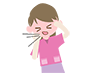 Fever | Coughing | Girl-Medical Care | Nursing Care / Welfare | Free Illustrations